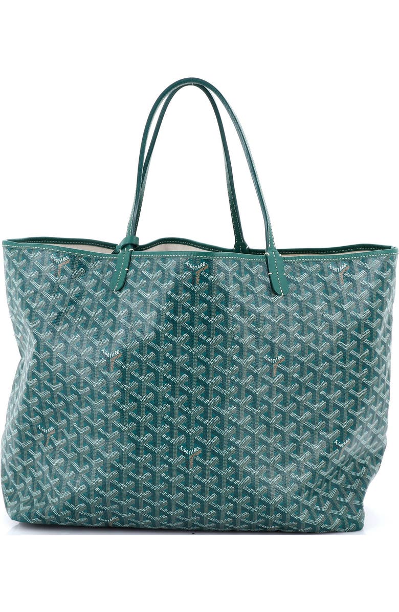 Pre-Owned Goyard Saint Louis Tote Coated Canvas GM, Main, color, Green