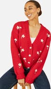 Yumi Hand Embroidered Chunky Knitted Cardigan
