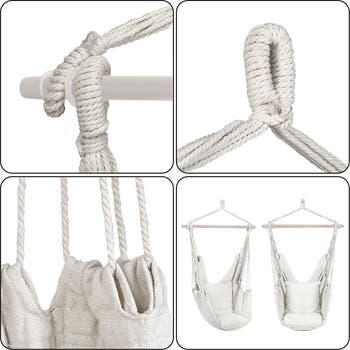 Hanging Rope Hammock Swing Chair