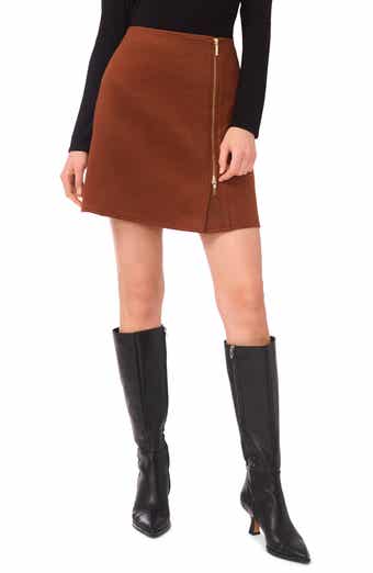 Parker Side Zipper Miniskirt