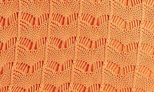 Guess Solano Pointelle Sweater Dress In Orange