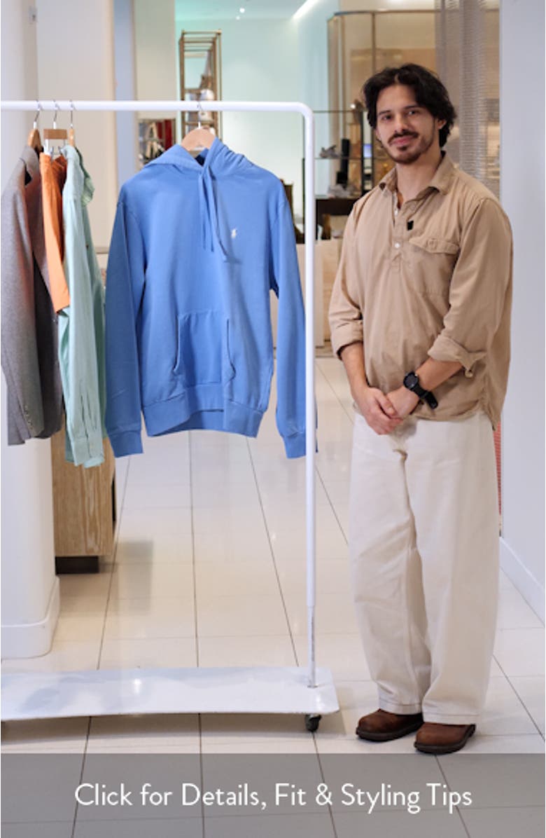 Cotton French Terry Pullover Hoodie, sales video thumbnail