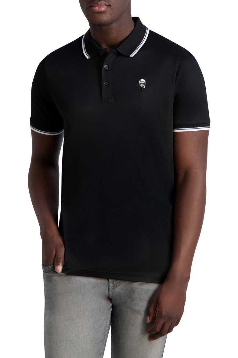 Karl Patch Polo, Main, color, BLACK