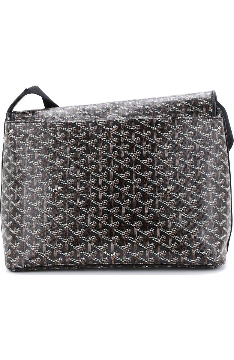 Pre-Owned Goyard Capetien Messenger Bag Coated Canvas, Alternate, color, Black