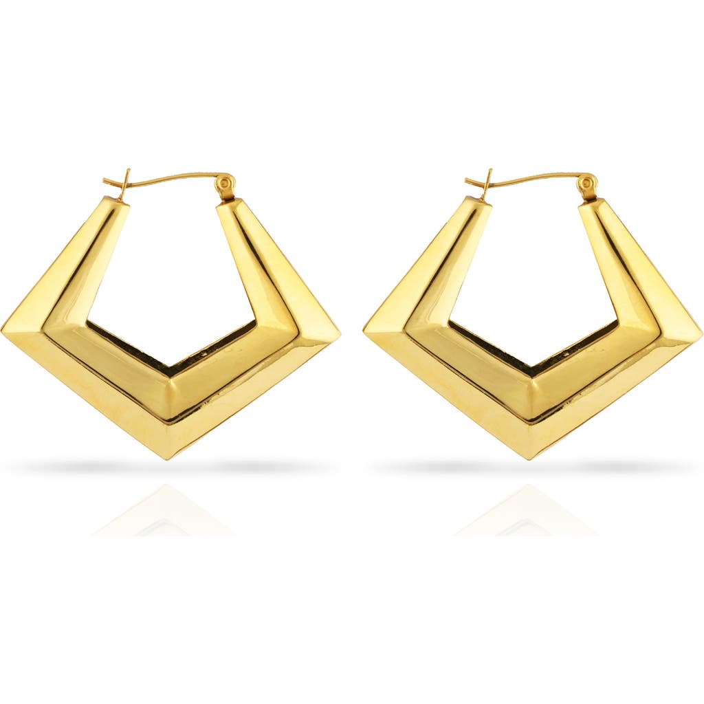 Sucré Couture Mona Lisa Door Knocker Earrings In Gold