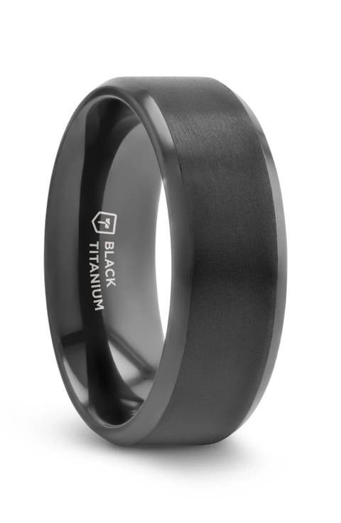 Elysian Titanium Wedding Band