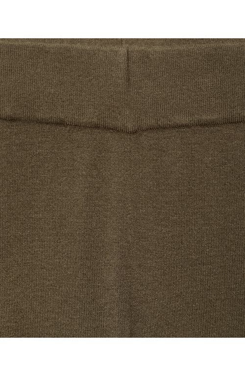 Shop Mango High Waist Wide Leg Pants In Khaki