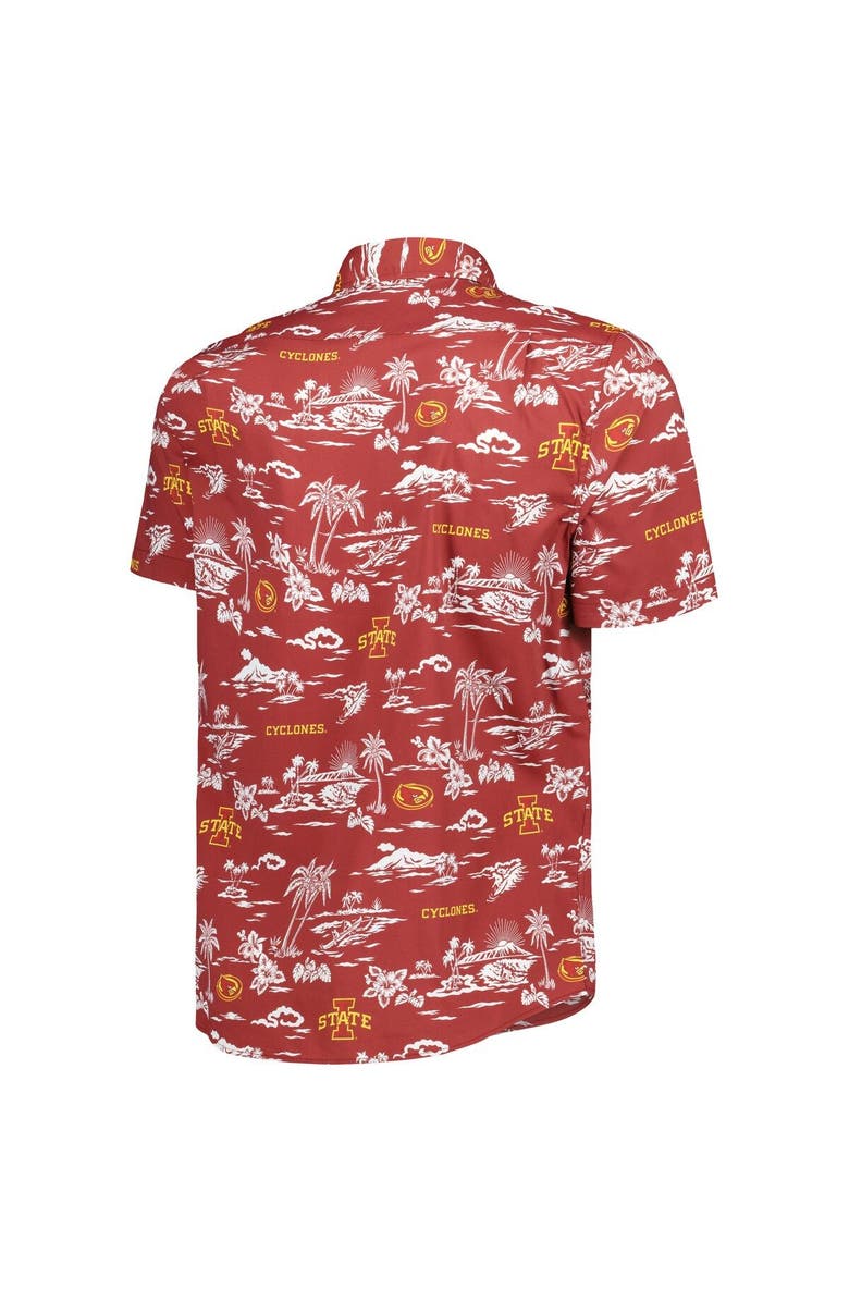 Reyn Spooner Men's Reyn Spooner Cardinal Iowa State Cyclones Performance Button-Down Shirt, Alternate, color, Cardinal