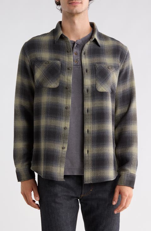 Mason Plaid Long Sleeve Waffle Shirt