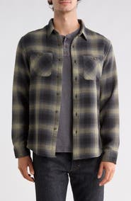 Lucky Brand Mason Plaid Long Sleeve Waffle Shirt