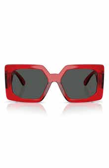 Versace 55mm Square Sunglasses