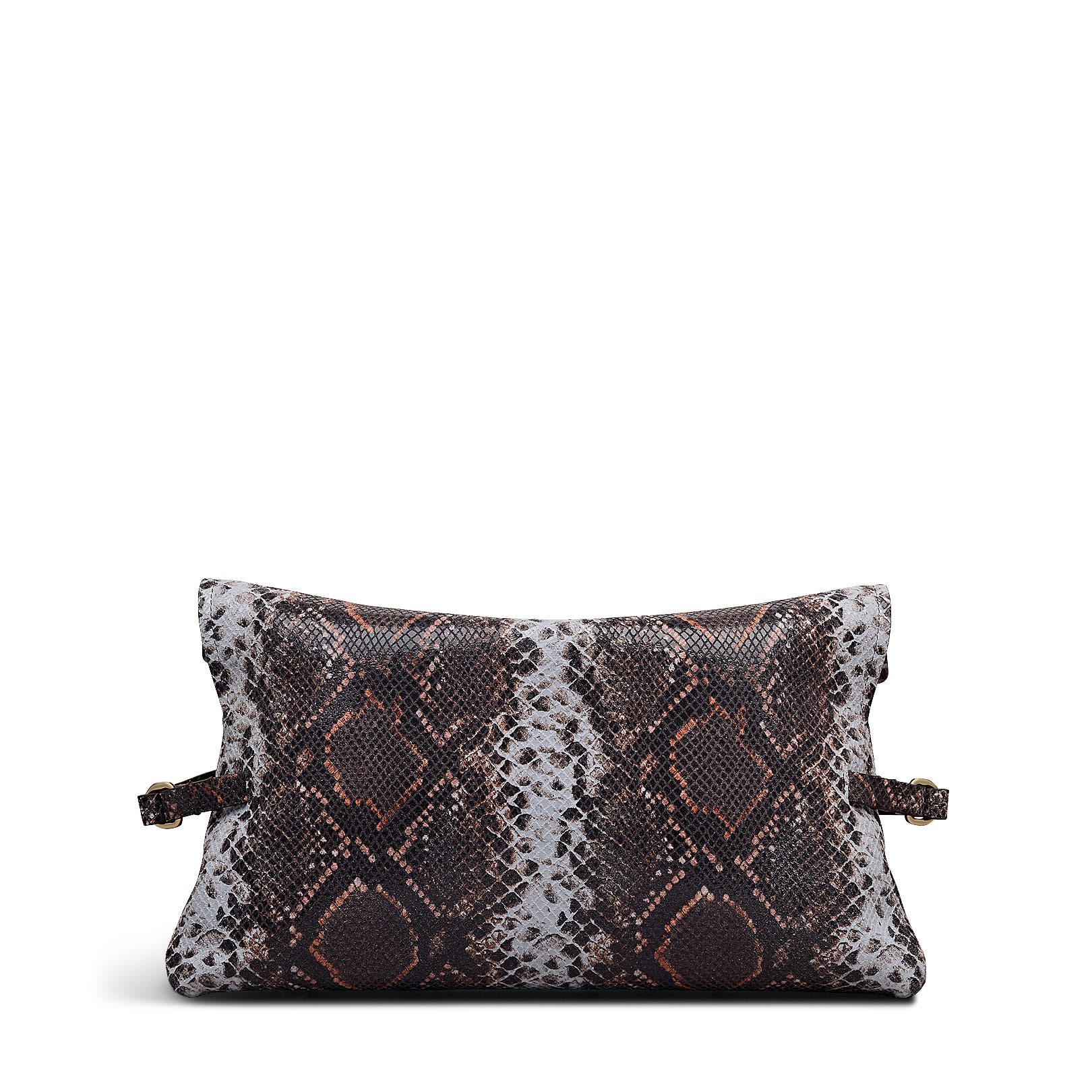 Radley Fleet Street - Faux Snake Large Flapover Clutch, Alternate, color, Carmine