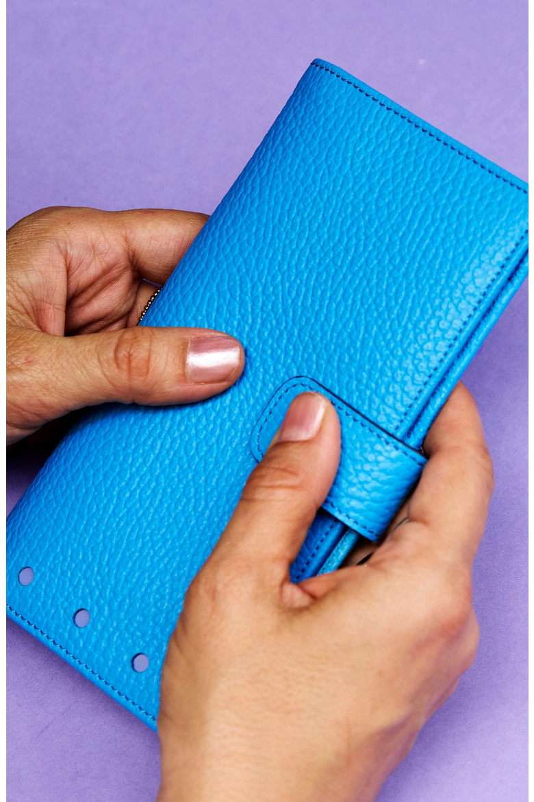 Ascot Long Slim Wallet, Alternate, color, Azure