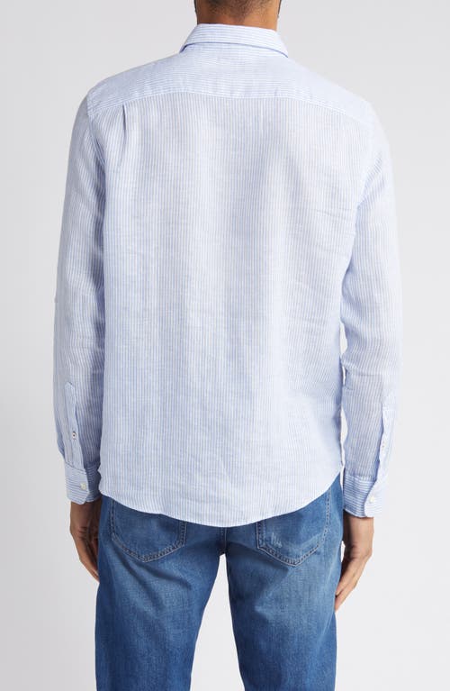 Faherty Laguna Stripe Linen Button-up Shirt