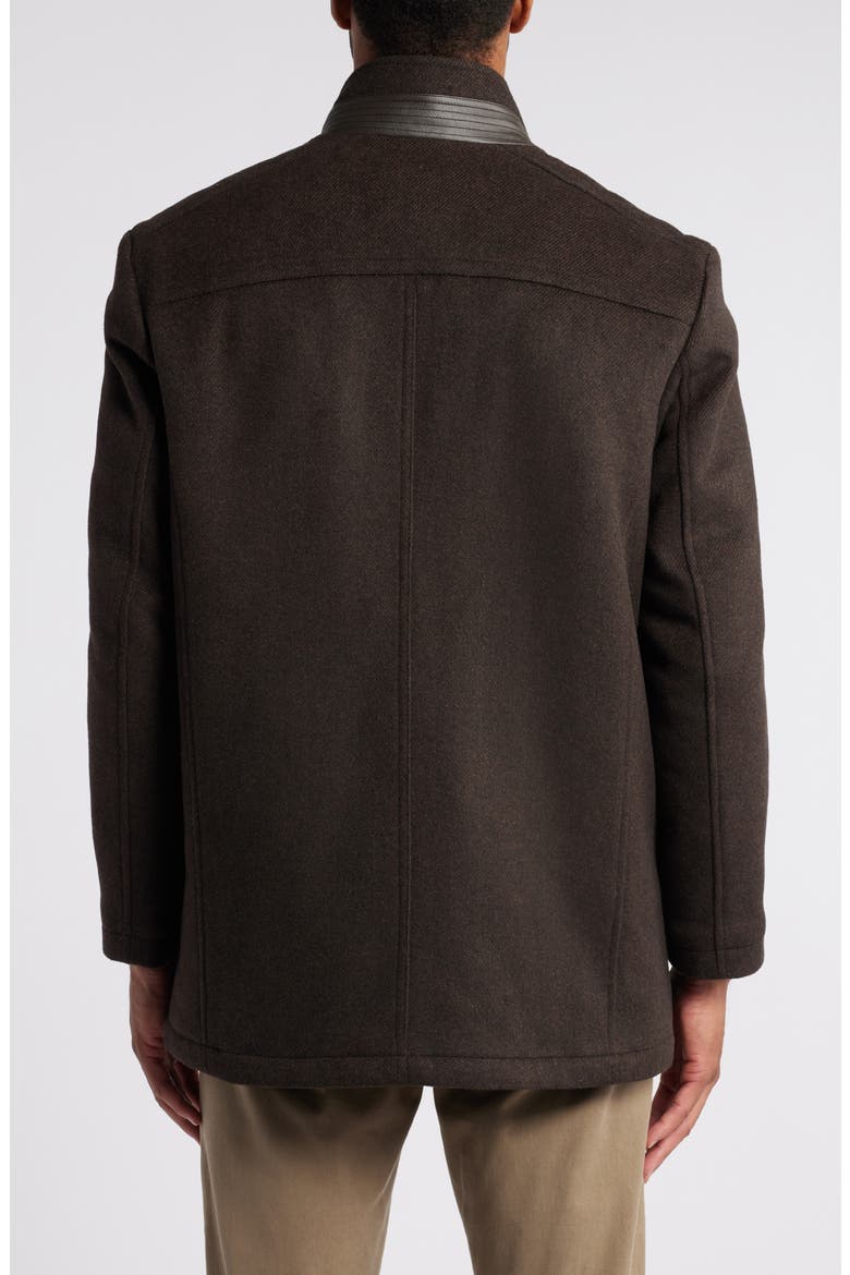 Upton Car Coat with Removable Bib, Alternate, color, BROWN