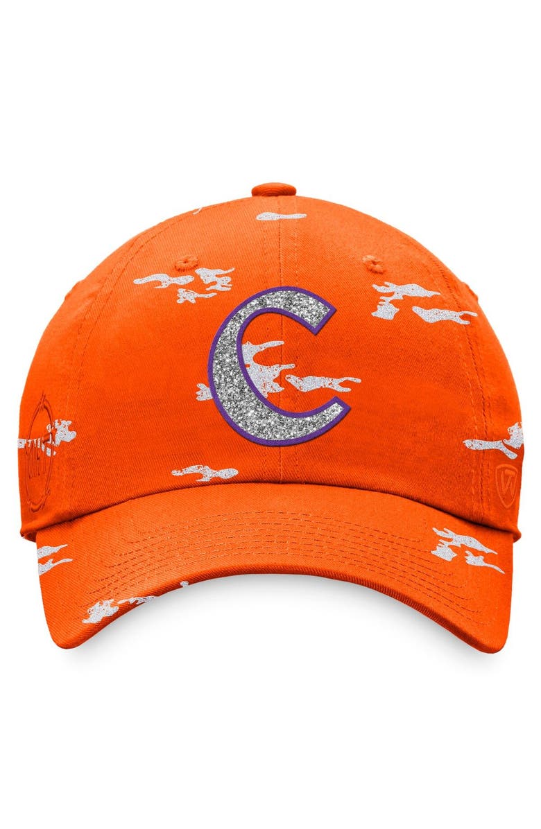 TOP OF THE WORLD Women's Top of the World Orange Clemson Tigers OHT Military Appreciation Betty Adjustable Hat, Alternate, color, 