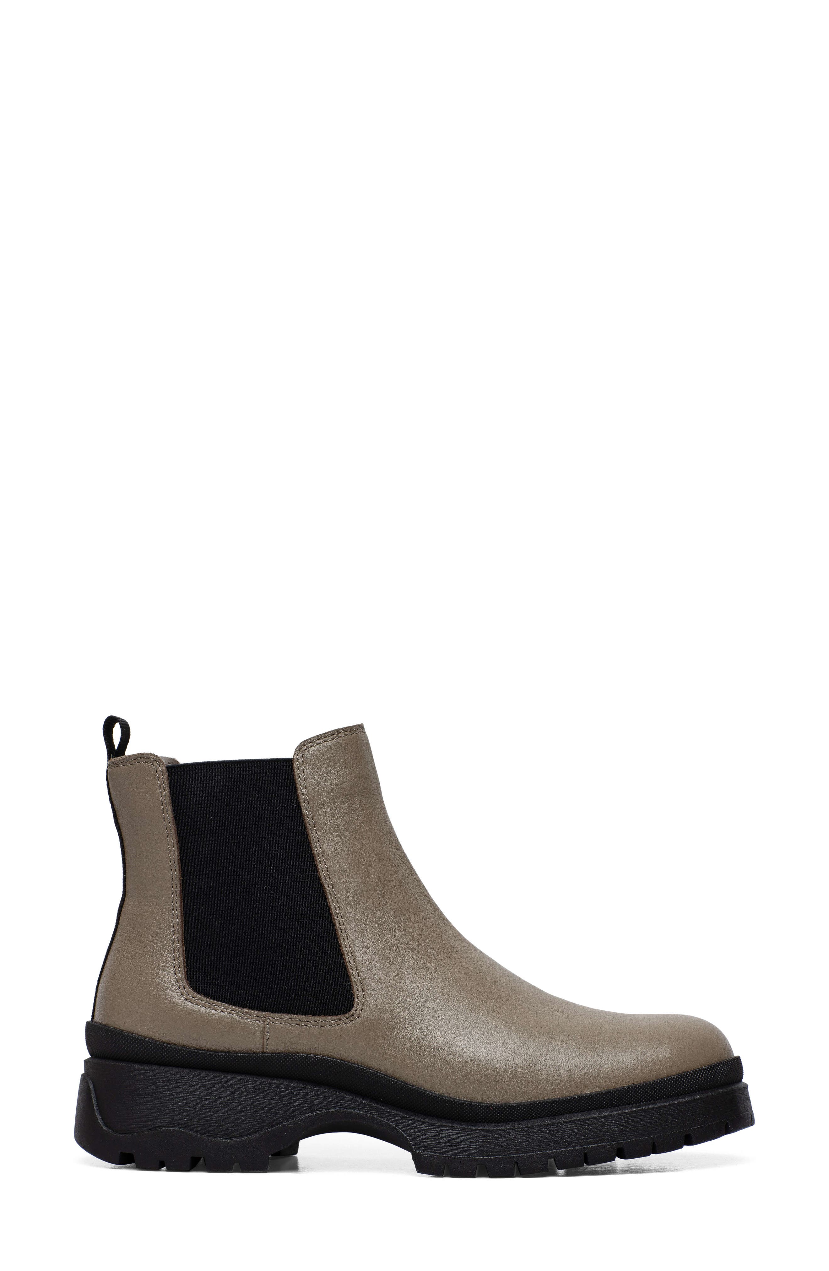 Linea Paolo Tokio Lug Sole Chelsea Boot, Alternate, color, Walnut