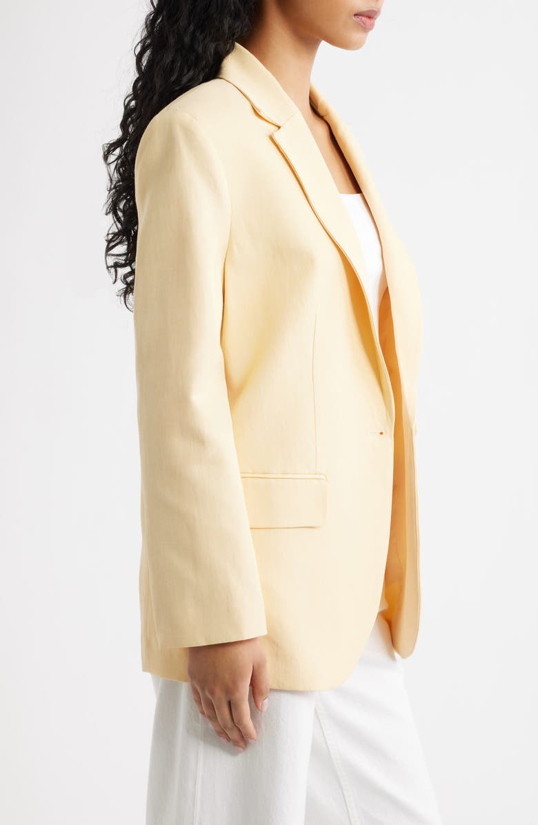 MANGO Americana Martini Jacket, Alternate, color, Yellow