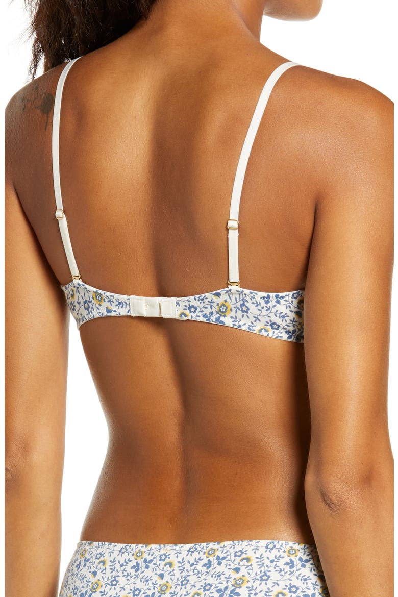 Cotton & Modal Bralette with Removable Pads, Alternate, color, FOLKVINE