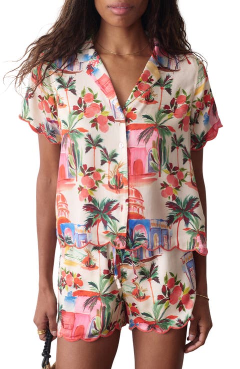 Paloma Short Sleeve Button-Up Shirt
