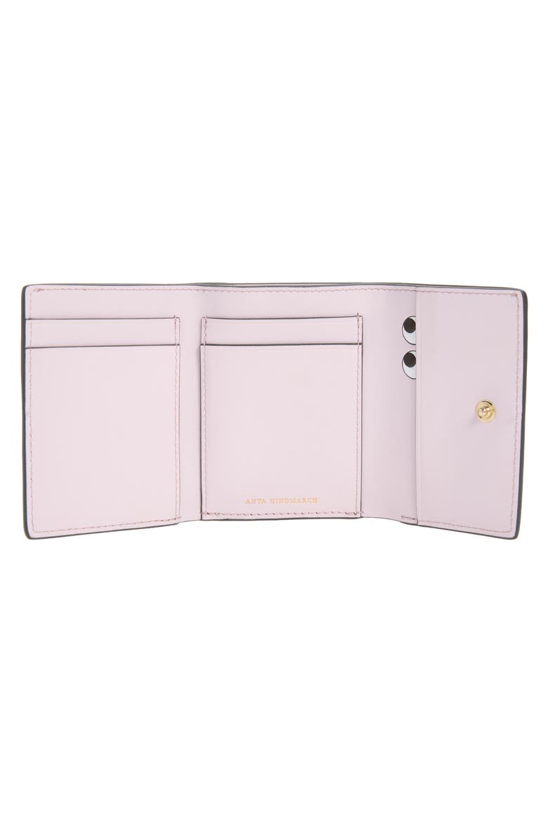 Mini Peeping Eyes Trifold Wallet, Alternate, color, IRIS
