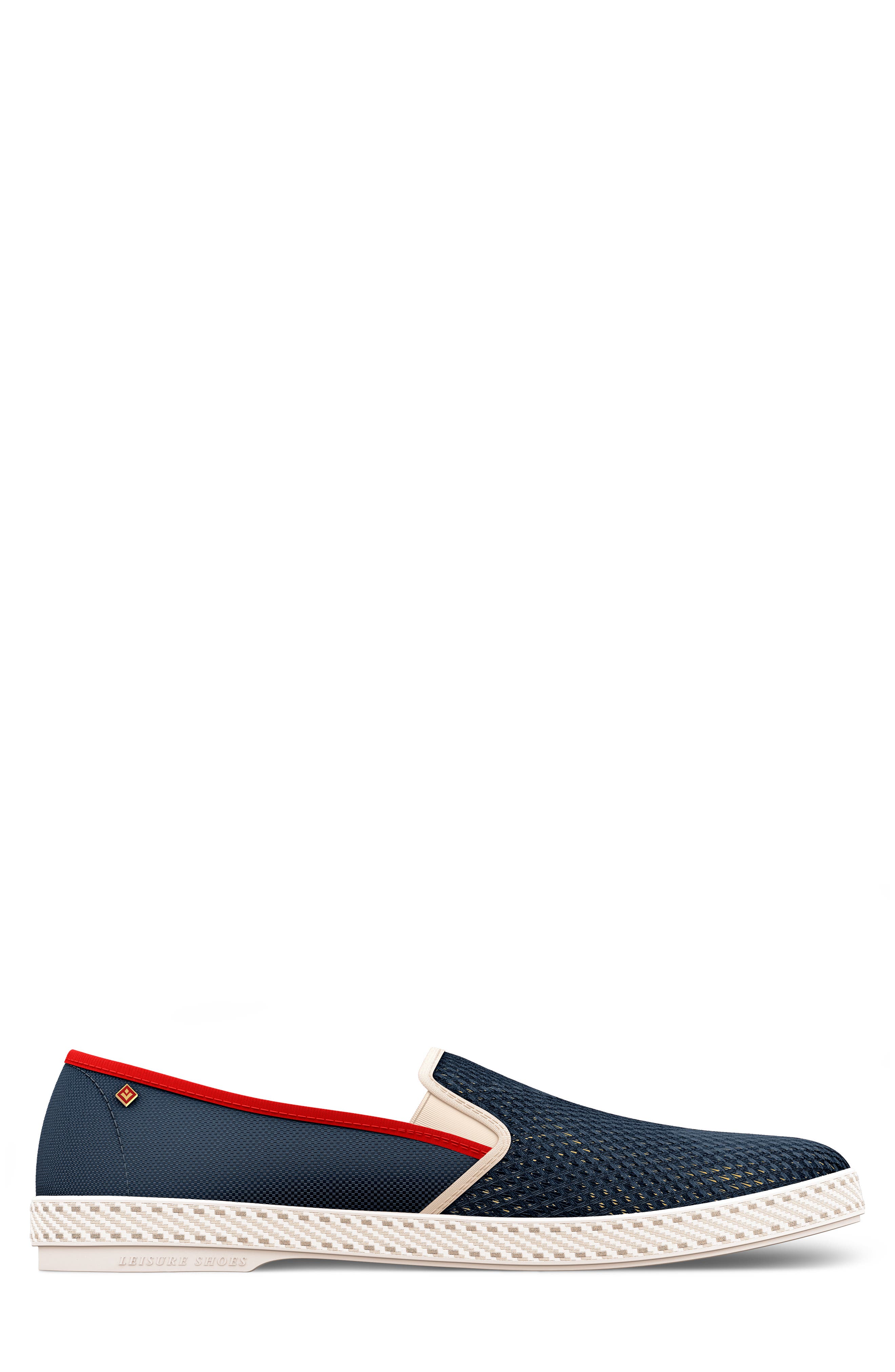 Tour du Monde Le Grand Bleu Slip-On Sneaker, Alternate, color, NAVYWTRED