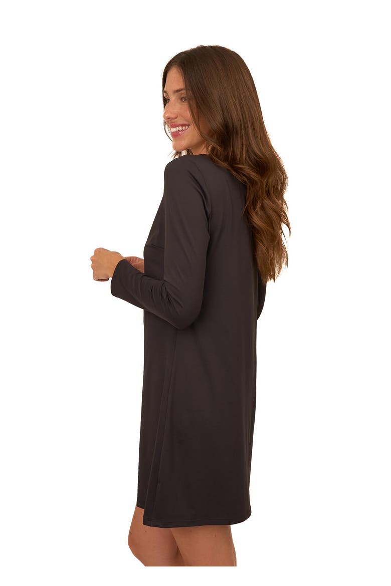 Keyhole Dress, Alternate, color, Black/Giold Metallic