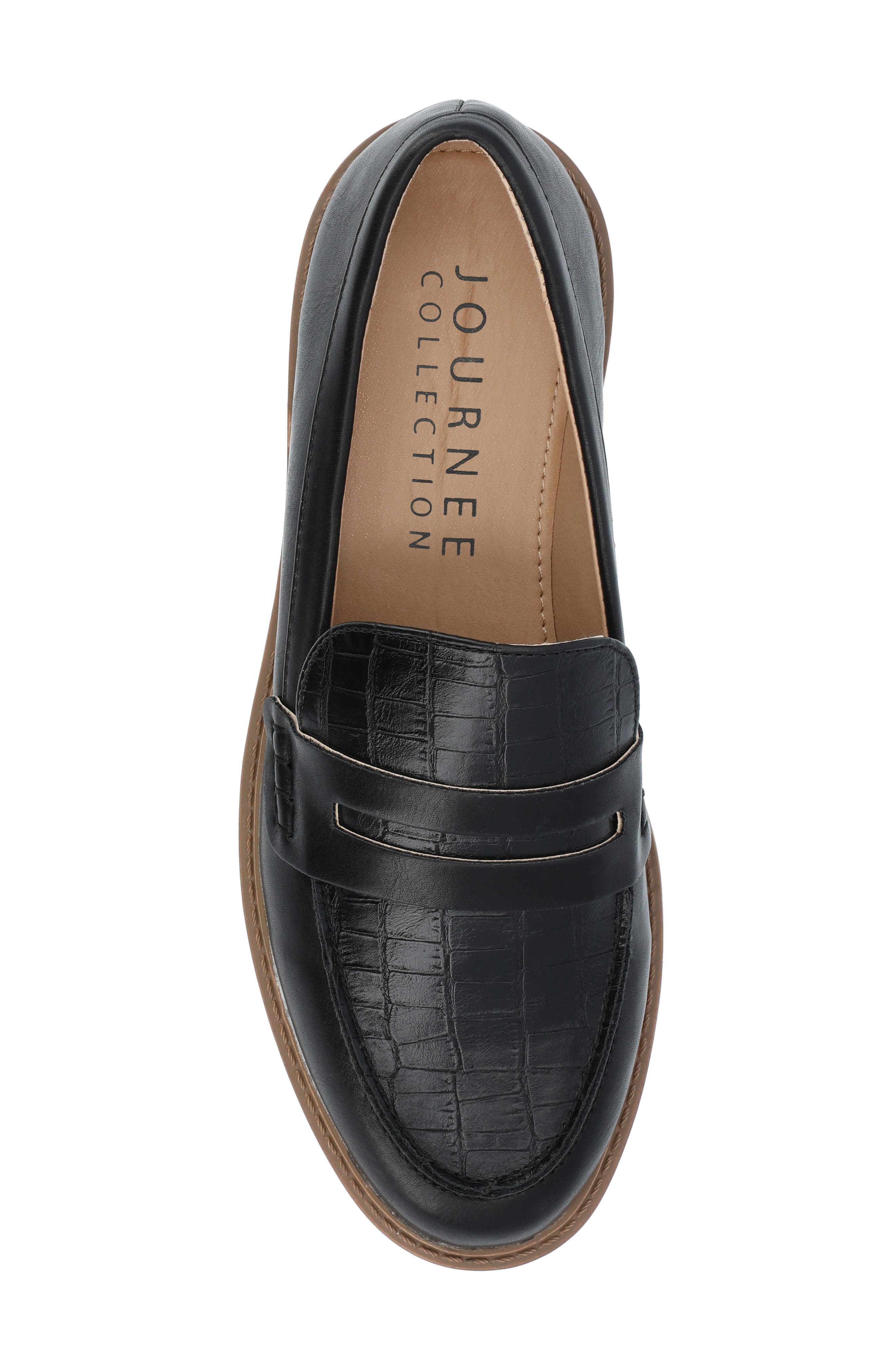 Journee Collection Kenley Penny Loafer - Narrow Width, Alternate, color, 