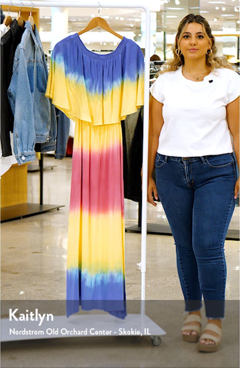 Ombré Off the Shoulder Maxi Dress, sales video thumbnail