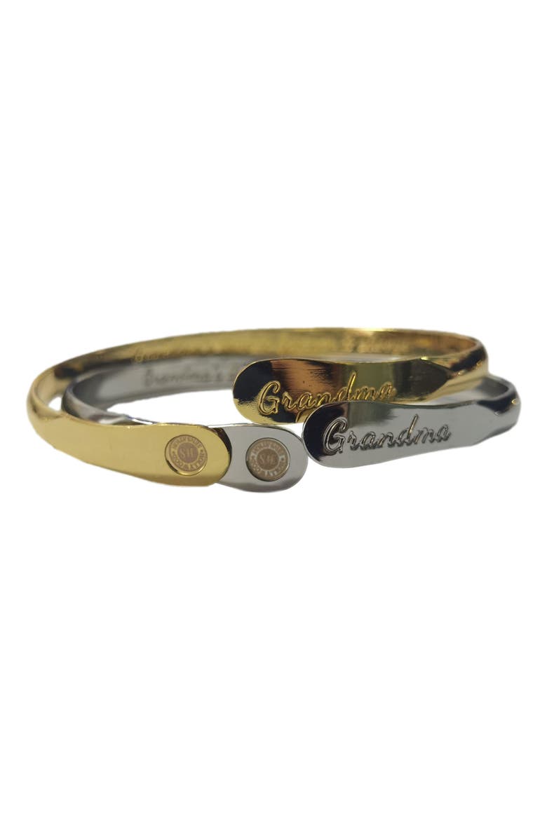 Grandma Bracelet Engraved, Alternate, color, Silver