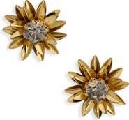 Deepa Gurnani Aretha Flower Stud Earrings