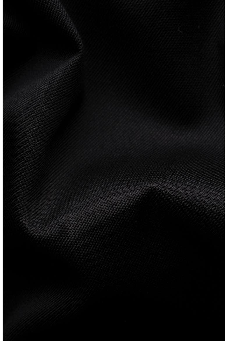 Slim Fit Cotton Plissé Tuxedo Shirt, Alternate, color, BLACK