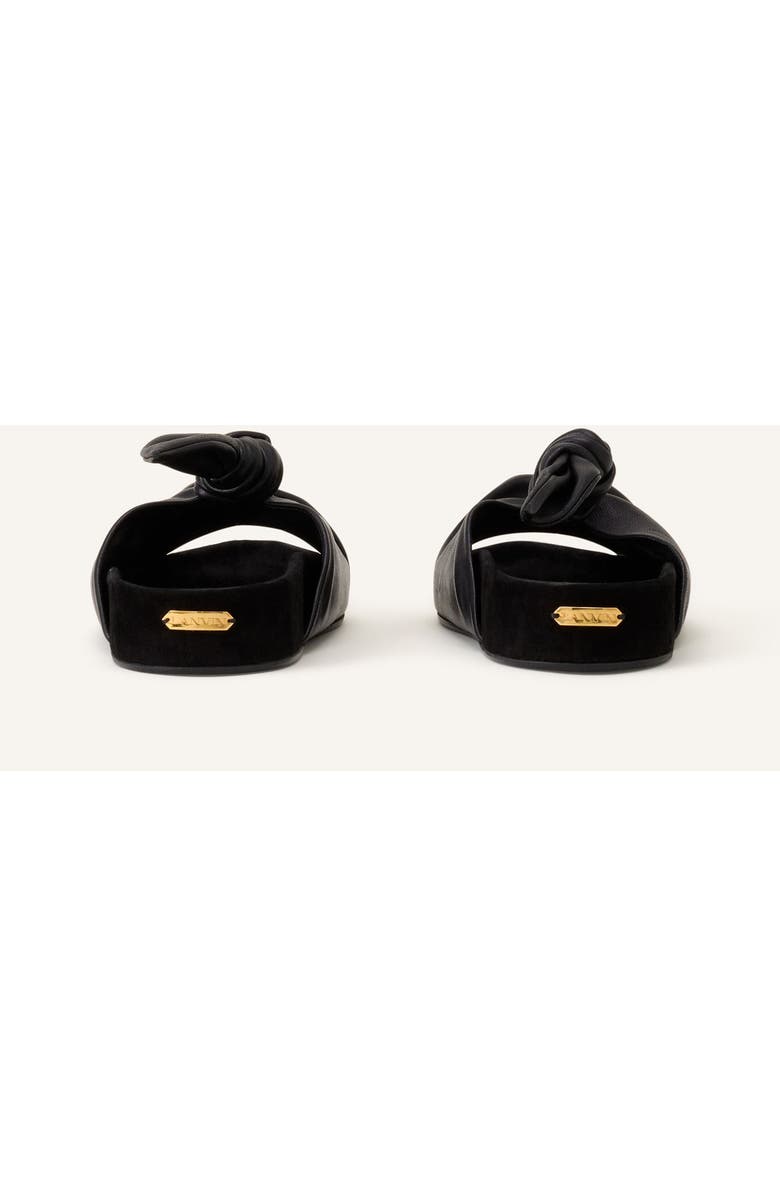 Lanvin Cocoon Flat Leather Mule, Alternate, color, Black