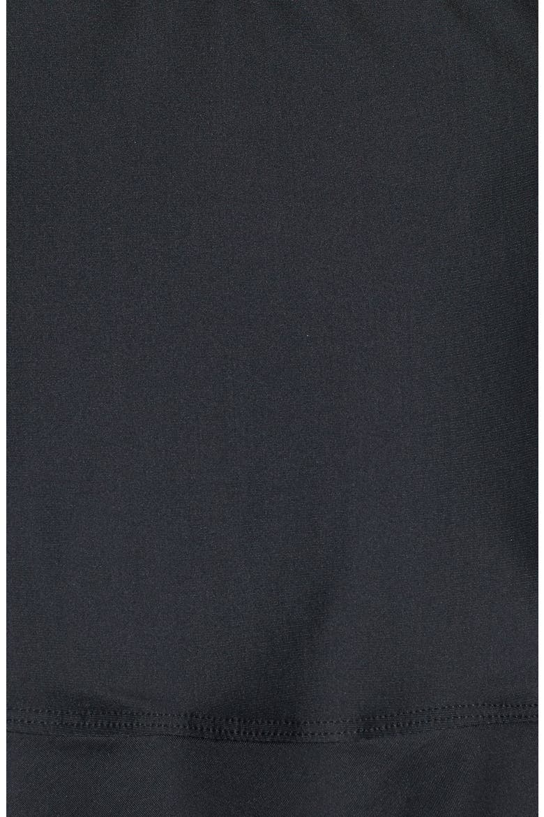 'Galaxy Dot' Bow Halter Swimdress, Alternate, color, BLACK