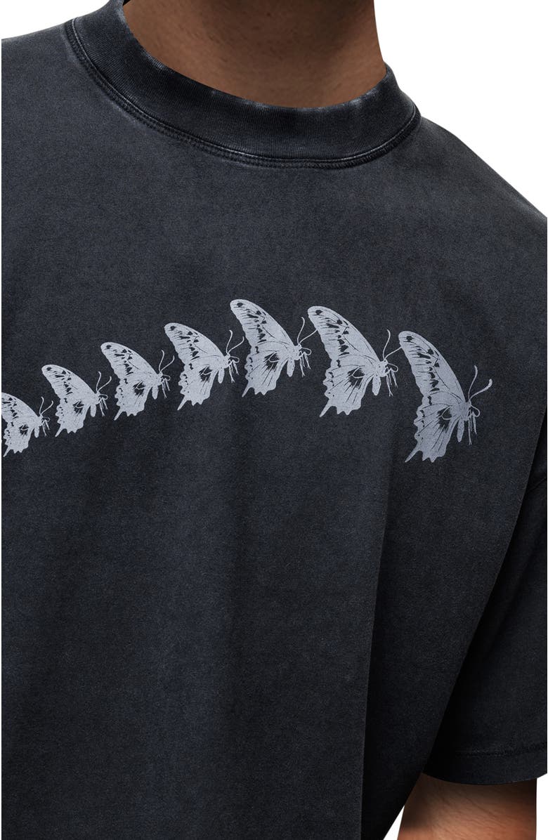 Good For Nothing Drift Washed Printed T-Shirt, Alternate, color, Black