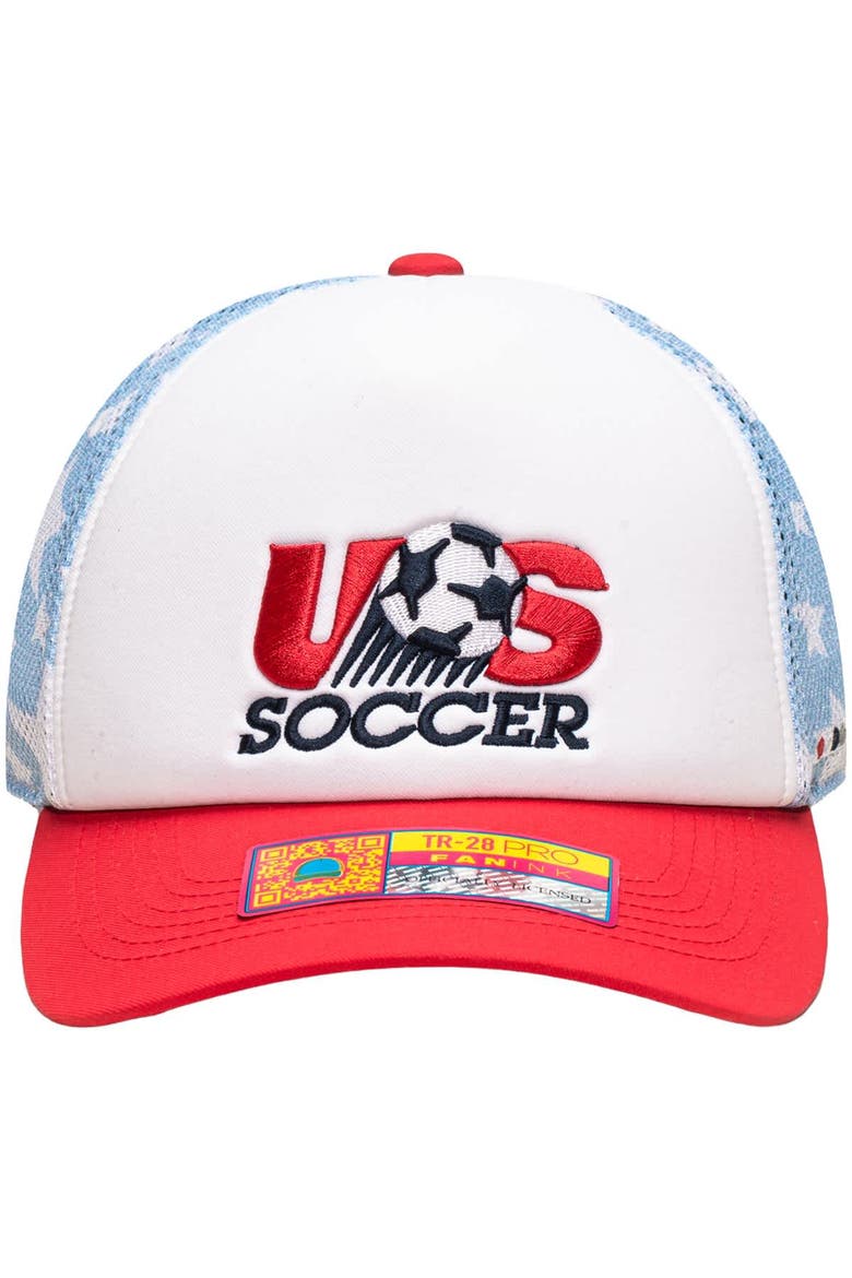 Unisex  White USMNT Making History Adjustable Trucker Hat, Alternate, color, White