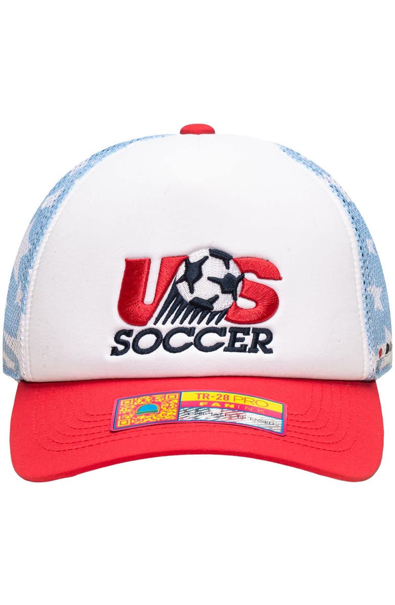 FAN INK Unisex White USMNT Making History Adjustable Trucker Hat, Alternate, color, White