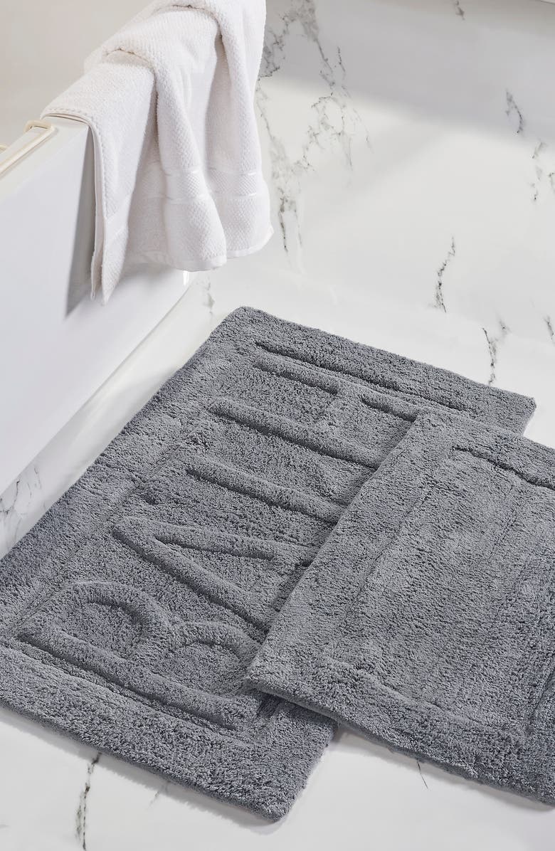Modern Threads 2-Piece Cotton Bath Mat Set - Sage, Main, color,