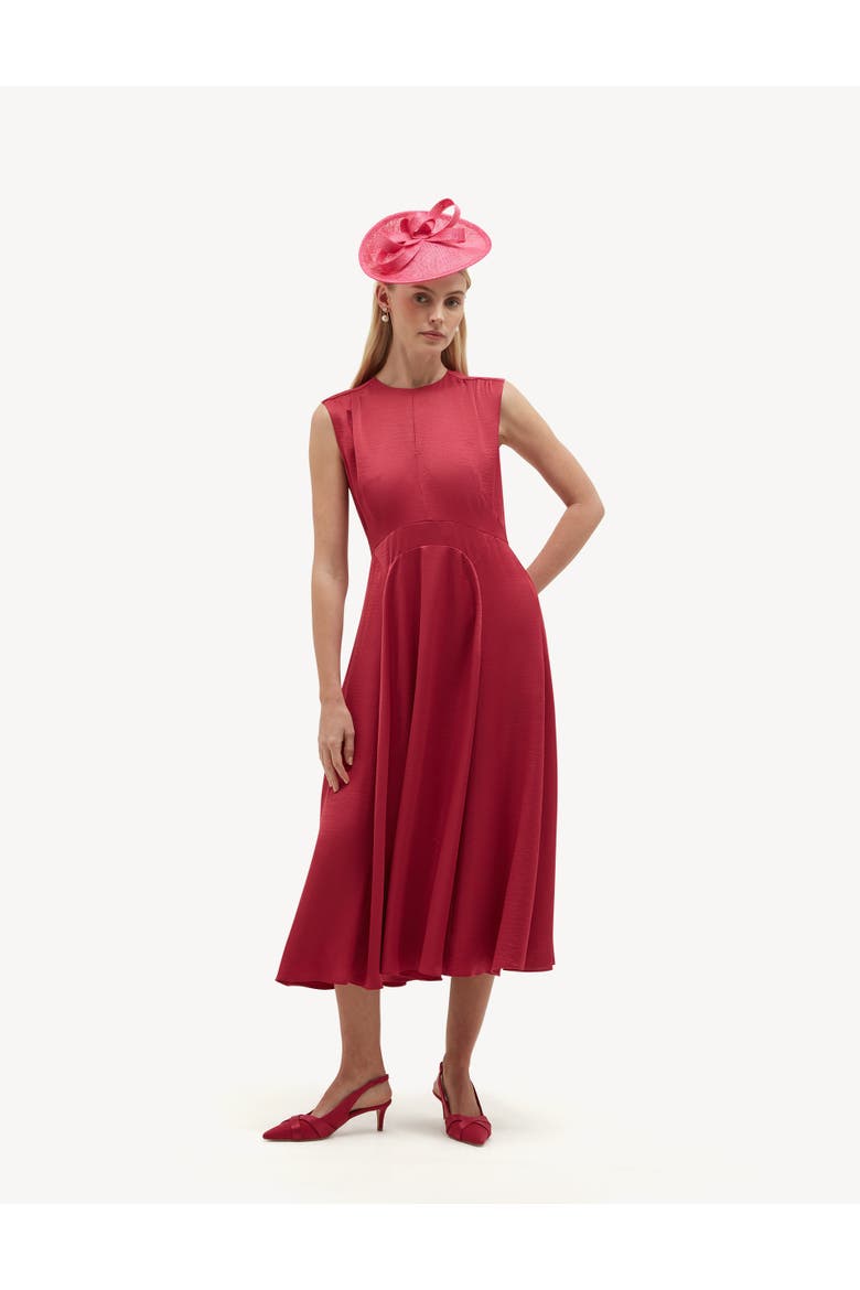 Isobel Midi Dress, Alternate, color, Mulberrypink