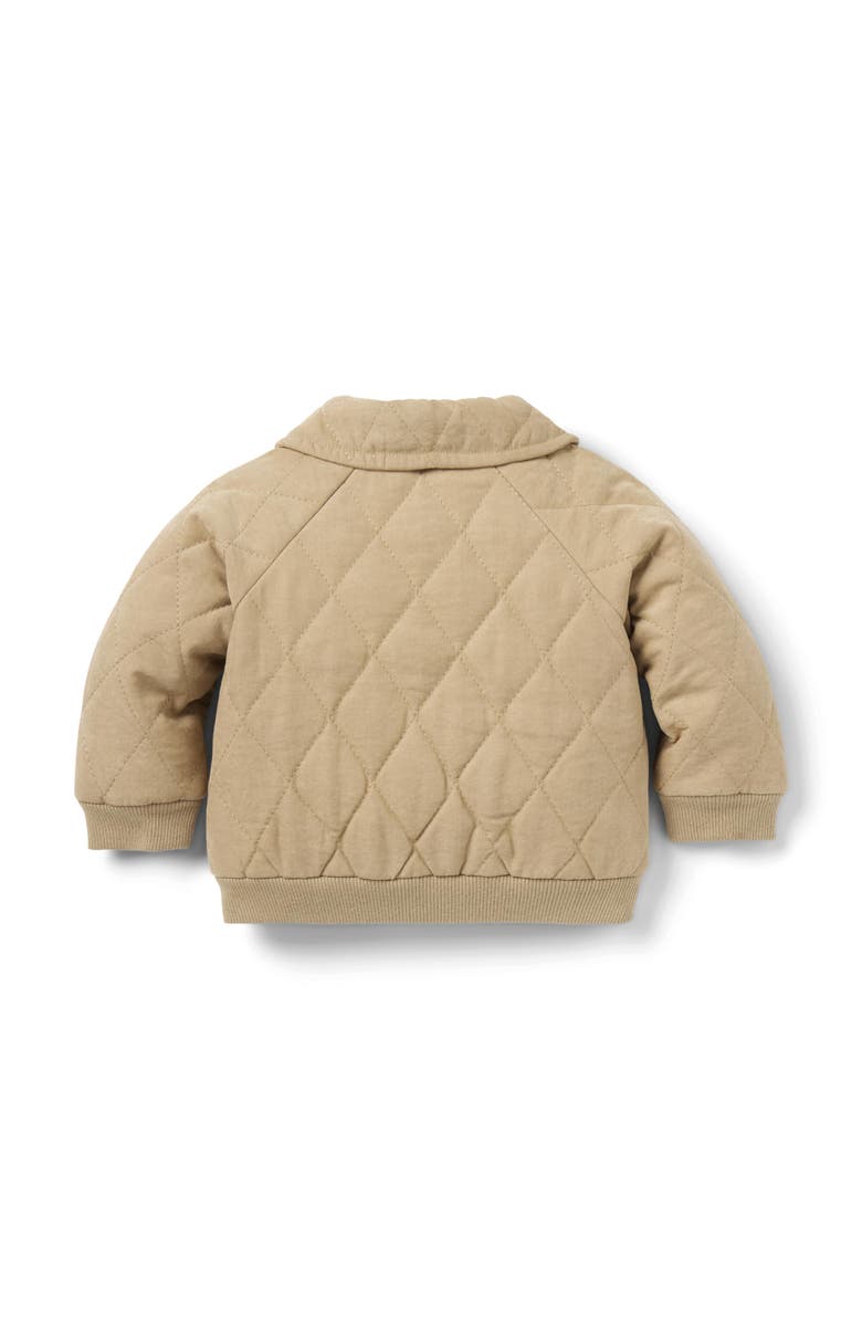 Janie and Jack Baby Quilted Jacket, Alternate, color, Beige