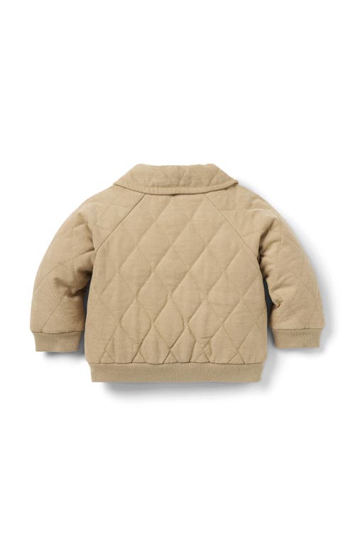 Janie And Jack Baby Quilted Jacket In Neutral