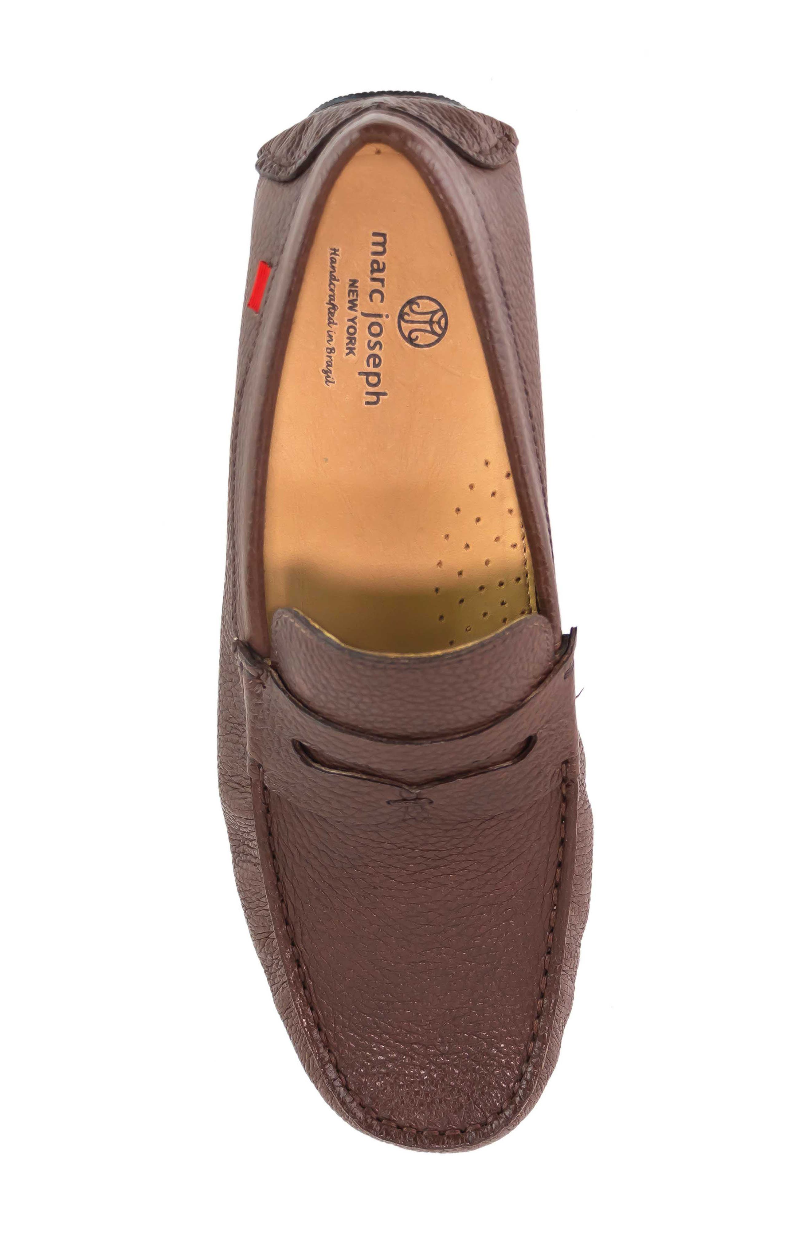 Marc Joseph New York Greenwich Pebbled Driver, Alternate, color, Brown Grainy