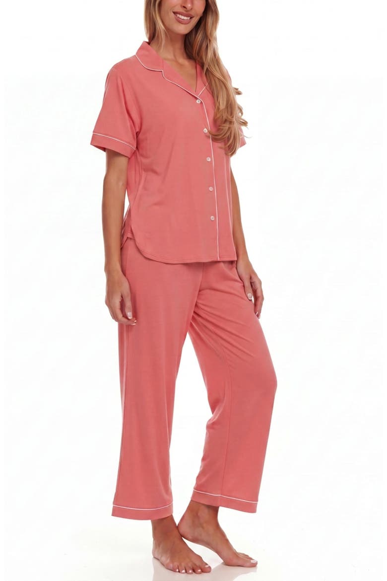 Annie Matching Pajama Set, Alternate, color, BRICK