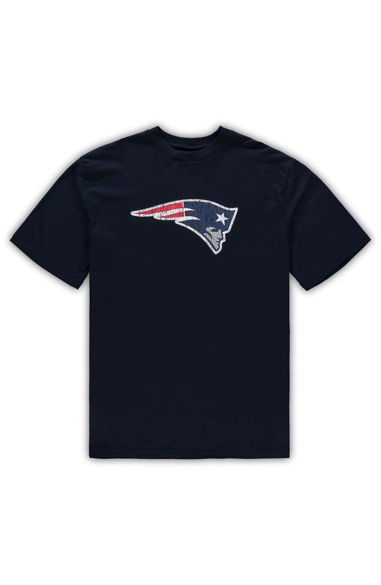 CONCEPTS SPORT Men's Concepts Sport Navy/Heathered Charcoal New England Patriots Big & Tall T-Shirt & Shorts Set, Alternate, color, 