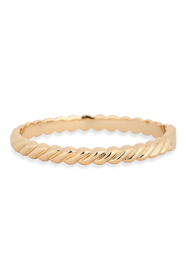 Twisted Stacking Bangle, Main, color, GOLD