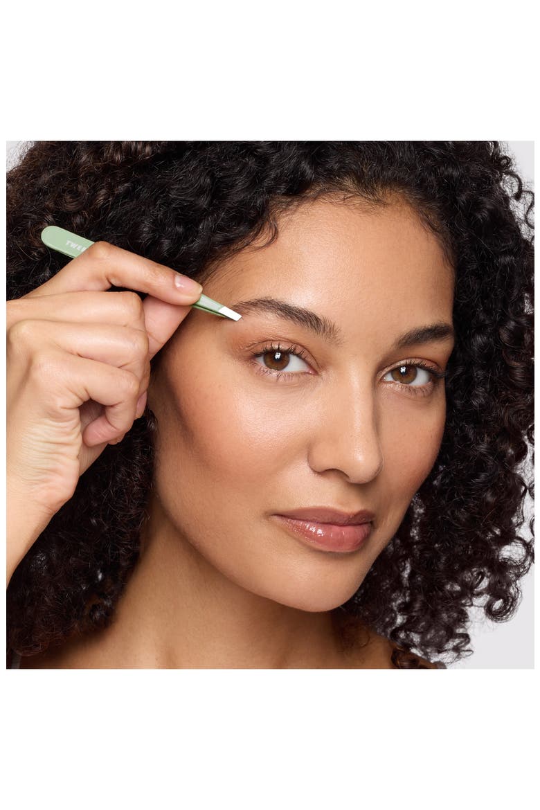 Pistachio Slant Tweezer, Alternate, color, PISTACHIO