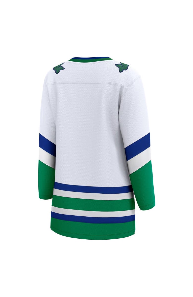 FANATICS Women's Fanatics Branded  White Carolina Hurricanes Whalers Premier Breakaway Jersey, Alternate, color, 