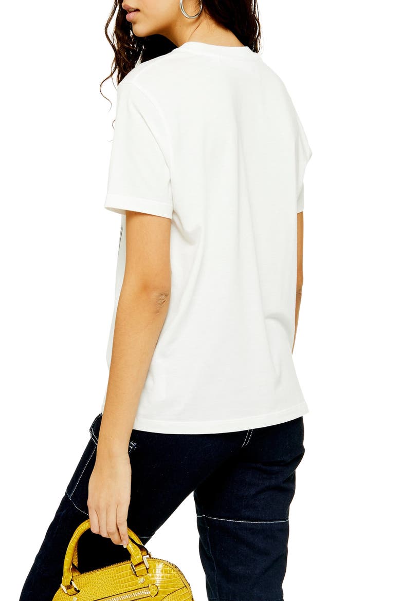 By Tee & Cake Magazine Girl Tee, Alternate, color, CREAM MULTI