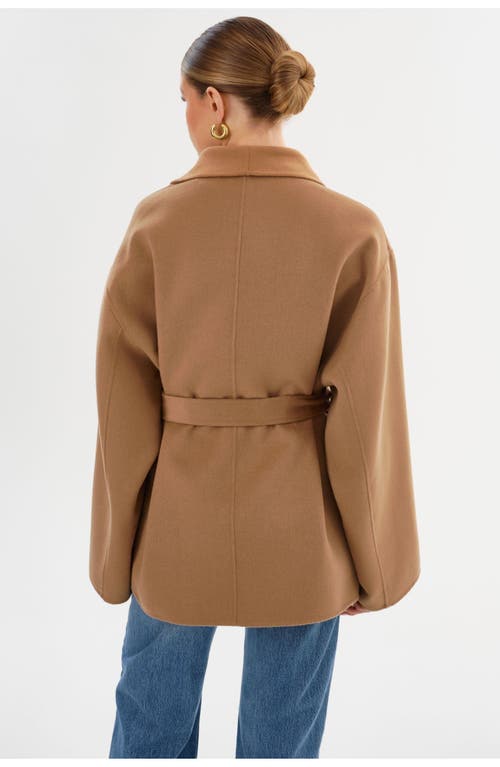 Lamarque Mekia | Double Face Wool Coat In Brown
