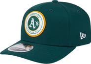 New Era Men's New Era Kelly Green Athletics Circle Patch 9SEVENTY Stretch-Snap Hat